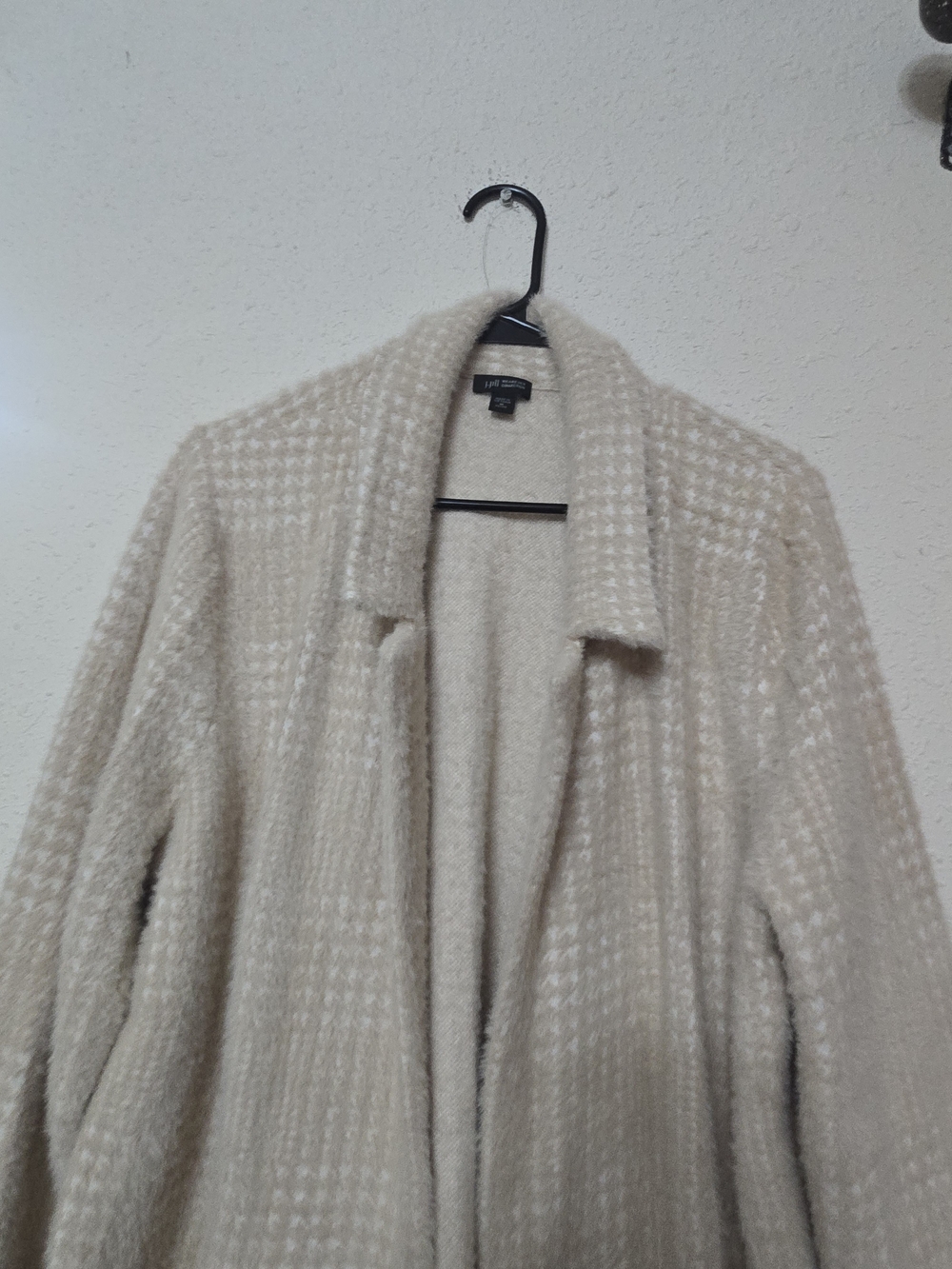 J. Jill Beige Knit Open-Front Cardigan - Picture 7 of 10